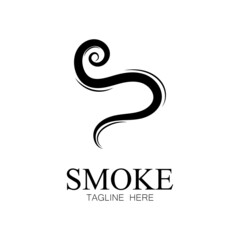 Smoke steam icon logo illustration isolated on white background Aroma vaporize icons. Smells vector line icon  hot aroma  stink or cooking steam symbols  smelling or vapor