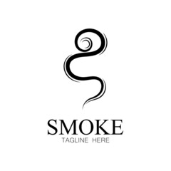 Fototapeta premium Smoke steam icon logo illustration isolated on white background Aroma vaporize icons. Smells vector line icon hot aroma stink or cooking steam symbols smelling or vapor