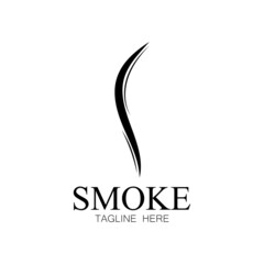 Obraz premium Smoke steam icon logo illustration isolated on white background Aroma vaporize icons. Smells vector line icon hot aroma stink or cooking steam symbols smelling or vapor
