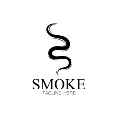 Smoke steam icon logo illustration isolated on white background Aroma vaporize icons. Smells vector line icon  hot aroma  stink or cooking steam symbols  smelling or vapor