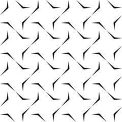 Vector seamless black and white geometric pattern.