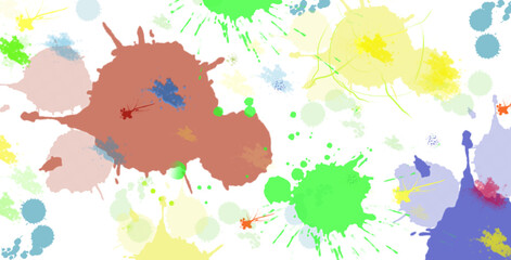 abstract watercolor background with blots and splashes
