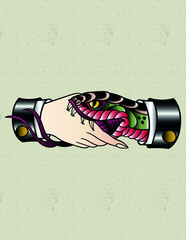 trust no ones snake tattoo