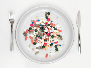 plate and pills