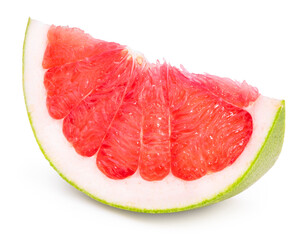 Red Pomelo citrus fruit on white background, Pomelo isolated on white background with Clipping path.