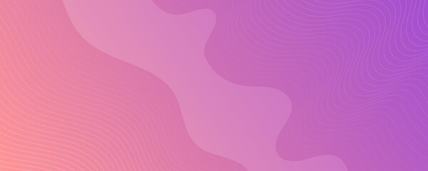 Modern colorful gradient background with wave lines