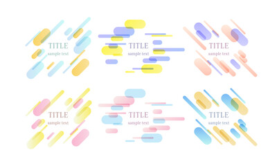 綺麗な色のタイトルあしらい