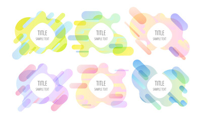 グラデーションのタイトルあしらい