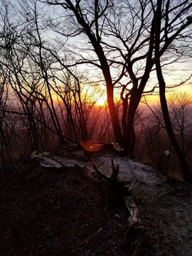 Japanese Sunrise View of Takasaki from Mizusawa Yama Mountain Gunma Japan