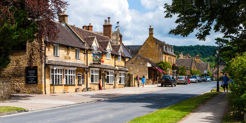 Broadway, a typical cotswold village, Gloucestershire, The Cotswolds, England, United Kingdom,...