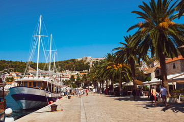 Hvar Town Harbor, Hvar Island, Dalmatian Coast, Croatia