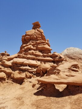 Strange Sandstone and Mud Rock Formations of Goblin Valley Utah