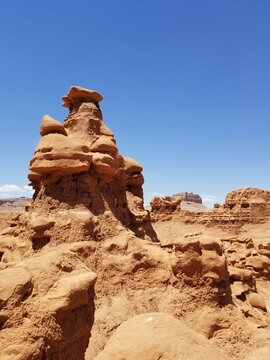 Strange Sandstone and Mud Rock Formations of Goblin Valley Utah