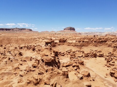 Strange Sandstone and Mud Rock Formations of Goblin Valley Utah