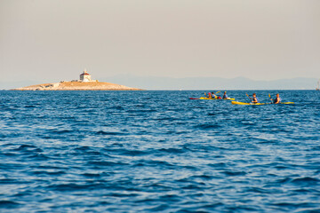 Sea Kayaking, Hvar Island, Adriatic Coast, Dalmatia, Croatia