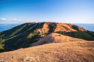 Beautiful hill with the sea scenery