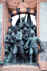 Naklejka premium The Republic Monument, Taksim Square, Istanbul, Turkey, Eastern Europe