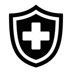 Fototapeta premium Health Protection Icon Glyph Icon Vector