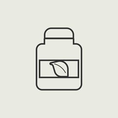 Medicine_bottle vector icon illustration sign