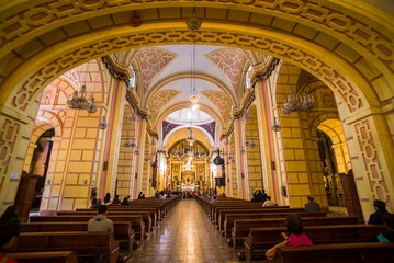 Fototapeta na wymiar Convent and Church of La Merced (Basilica de Nuestra Señora de la Merced ), Lima, Peru, South America