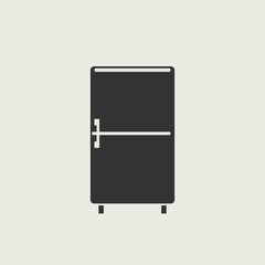 Refrigerator vector icon illustration sign