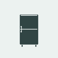 Refrigerator vector icon illustration sign