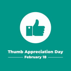 Obraz premium Thumbs up emoticons. Thumbs Appreciation Day design concept, suitable for social media post templates, posters, greeting cards, banners, backgrounds, brochures. Vector Illustration