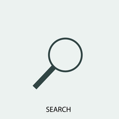 Search vector icon illustration sign