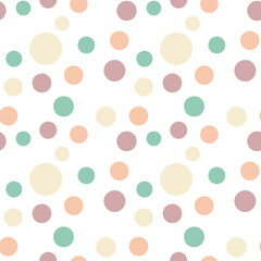Vector background of colored circles. Pattern.