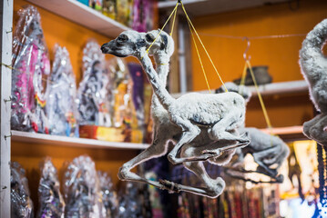 Dried Llama Phoetus, Witches Market (Mercado de Hechiceria or Mercado de las Brujas), La Paz, La...