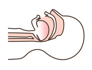 いびきの図解イラスト