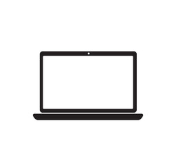 simple computer, laptop icon. vector illustration
