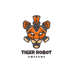 Illustration vector graphic of Tiger Robot, good for Logo design
