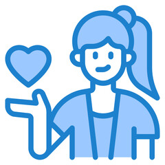 love blue style icon