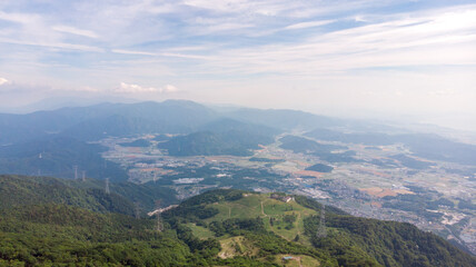 伊吹山山頂からの眺め