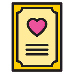 card color line style icon