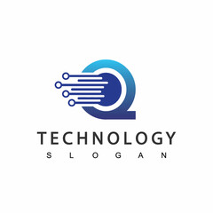 Q Initial Digital Technology Logo