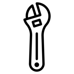 spanner line icon