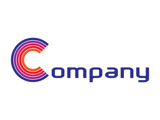 vector letter C logo for company.