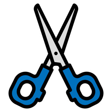recommend clip art: scissors line icon