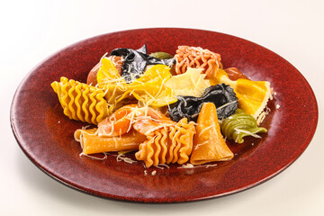 Colour pasta mix for kids