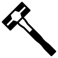 sledgehammer glyph icon