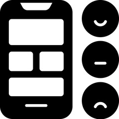 user experience glyph icon
