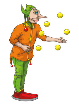 Jongleur acrobate