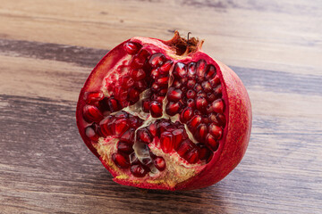 Ripe sweet rube pomegranate fruit