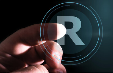 Hand pressing R button on virtual screens
