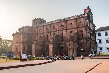 Basilica of Bom Jesus, UNESCO World Heritage Site in Old Goa, Goa, India - obrazy, fototapety, plakaty