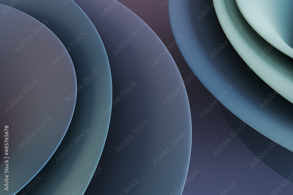Aufkleber creative gray pink circles backdrop. web page design concept. 3d rendering.
