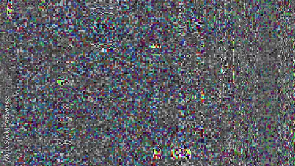 Aufkleber looping video interference footage. imitation of a datamoshing video.