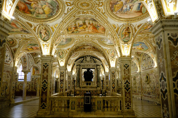 Crypt of Salerno Cathedral, Campania, Italy